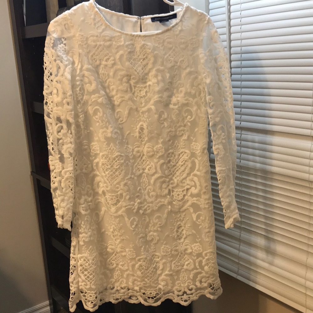 French connection white lace dress. Worn once. - Picture 3 of 7